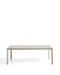 Уличный стол Anafi с бежевой столешницей из спеченного камня, 220 x 100 см