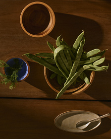 Zairin Набор из 2 разноцветных мисок из древесины акации 