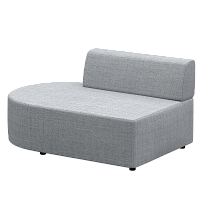 Модульное сиденье Entropy 95x145cm с круглым концом