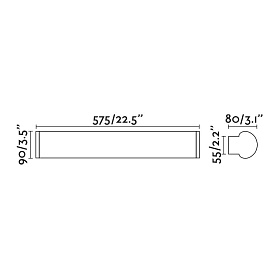 Бра Danubio бронзовый 18W 2700K