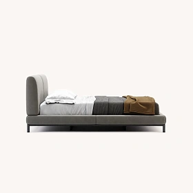 Кровать Margot с ножками из текстурированной стали (matress 200x200)