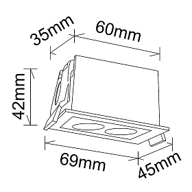 9128 Встраиваемый светильник BLAU
