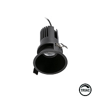 Встраиваемый светильник TULIPA DOWN SIM IP65 15W черный 50° 3000K CRI90 TRIAC