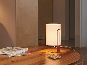 Настольная лампа Clipam терракотовый