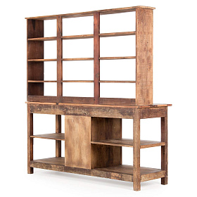 Стеллаж Sadao из натурального дерева