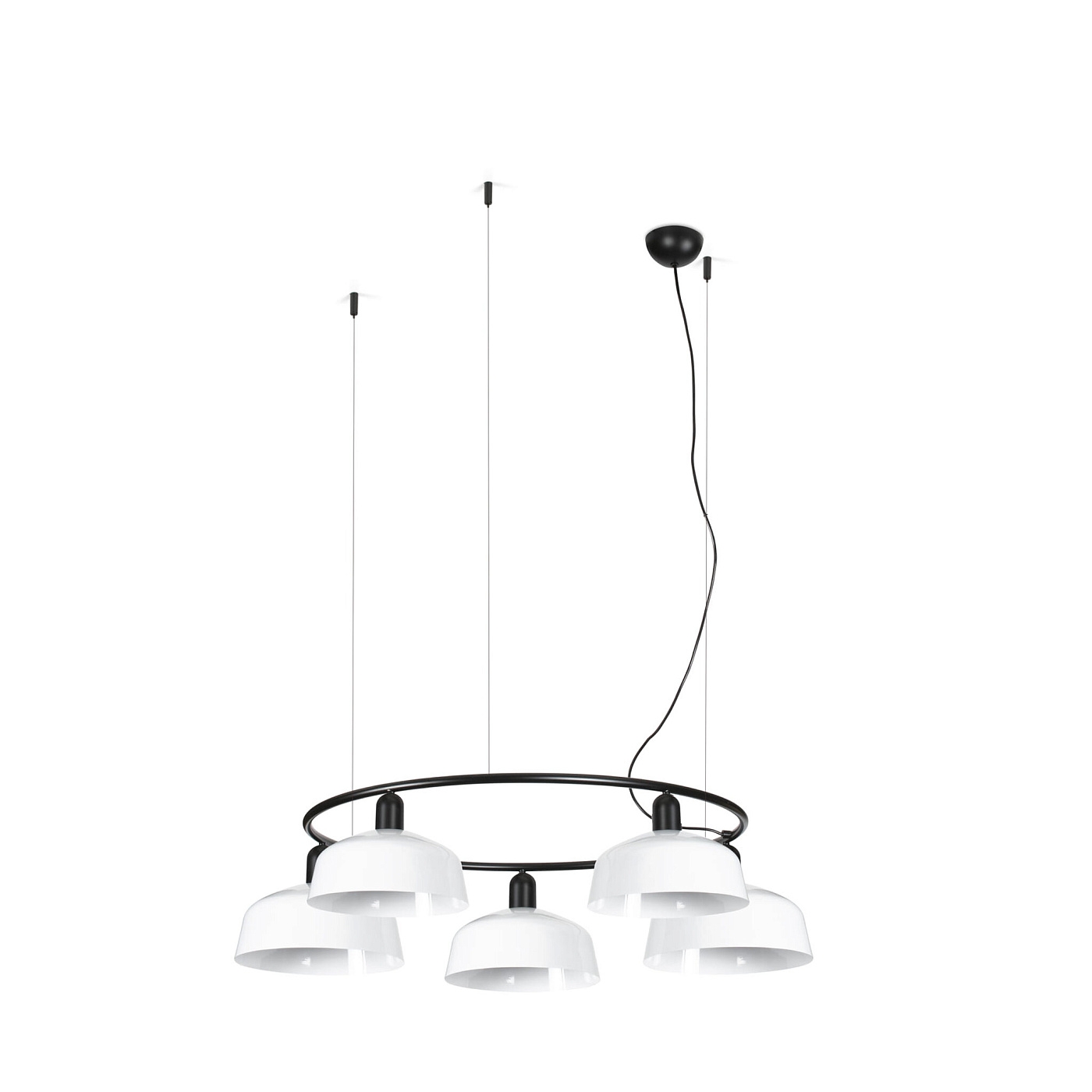 Подвесной светильник TATAWIN M круглый белый 5xE27