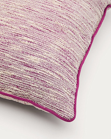 Чехол на подушку Brisella из розового жаккарда с контрастной отделкой 45 x 45 см