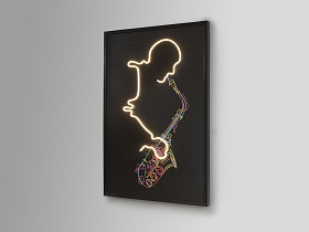 Saxofon Светодиодная картина LED 80X120