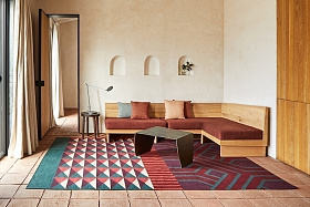 Ковер Ndebele красный