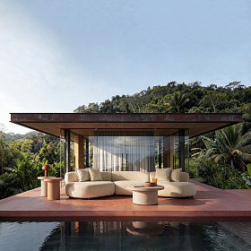 Угловой модуль уличного дивана Shol 37209