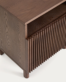 Прикроватная тумбочка Beyla из ясеня с отделкой под орех