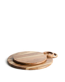 Сервировочная доска Dalme из акации, диаметр 26,5 см