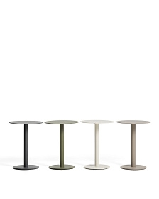 Уличный столик Asinara из графитового алюминия, диаметр 40 см