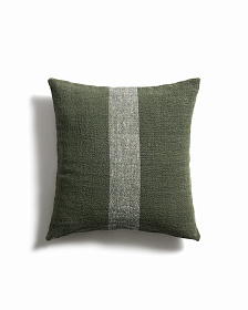Чехол для подушки Nurei из зеленого хлопка и льна, 50 x 50 см