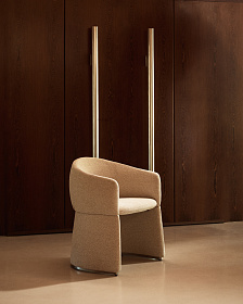 Стул Bosca из бежевой синели