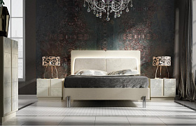 Кровать с изголовьем Altea LED и основанием Bambu 150 см