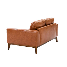 Диван из кожи KF1016-2P /6046 светло-коричневый