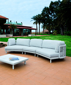 Уличный полукруглый диван Verona