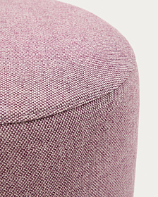 Пуф Kaeli фиолетовый со съемным чехлом Ø43 см