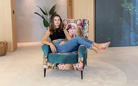 Кресло Oscar на металлических ножках