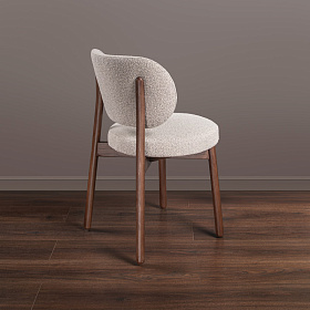 Стул Clemente ткань Loop 07, итальянский орех