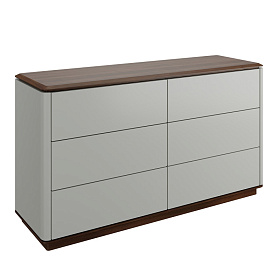 Комод ALTEA шпон ореха F, матовый лак RAL9002