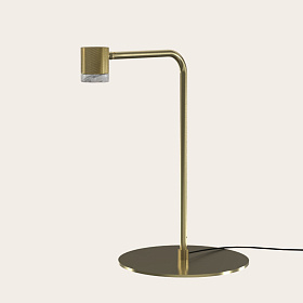 Настольная лампа Tea золотой металл/белый мрамор