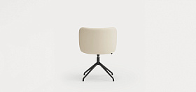 Поворотный стул Mogi бежевый с черными ножками