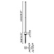 Лампа Bambou 1268 с шипом черная LED 8W 2200K