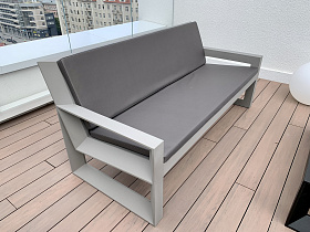 Диван Frame обивка Silvertex Taupe/Taupe basic