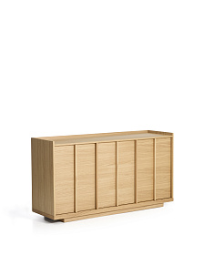 Комод Onix с отделкой из дубового шпона натурального оттенка, 150 x 80 см