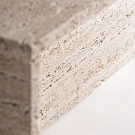 Журнальный столик Theuville из травертина 50x40