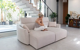 Диван Noemi с ручным механизмом раскладывания R1+2A+R2 240 см