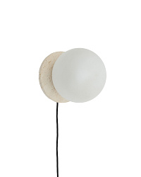 Malachi Настенный светильник из стекла и травертина