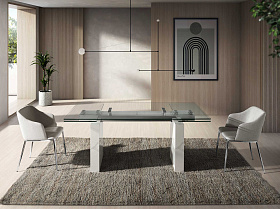 Серый тканевый стул модель 4050