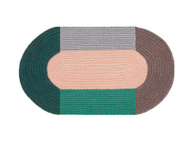 Ковер Crochet Mono розовый