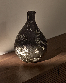 Керамическая ваза Orelin в черно-белом цвете 39 см