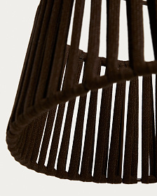 Абажур для подвесного светильника Aldet коричневый, Ø46 см