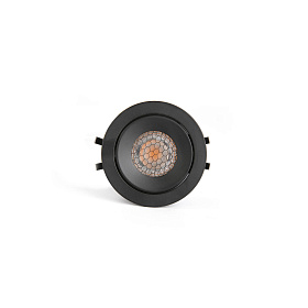 KIVI Встраиваемый светильник ORIENTABLE черный 7W 3000K 36° IP44