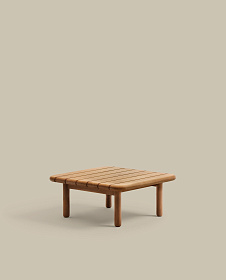 Журнальный столик Turqueta из массива тикового дерева, 70 x 70 см