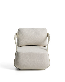 Уличное кресло Tamaris из алюминия цвета экрю