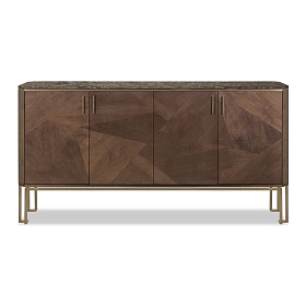 Буфет Bond Credenza из дерева мраморная столешница 