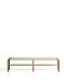 Скамейка Alipa из массива акации и веревки цвета экрю