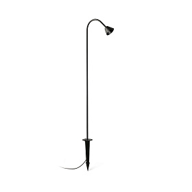 LILY 1190 Уличный маяк на штыке черный LED 3W 2700K