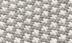 Подушка Silai светло-серый - синий 50x50