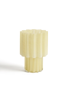 Желтая стеклянная ваза Cristila, 25 см