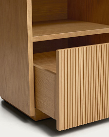 Прикроватная тумба Helvine из дубового шпона, 45 x 52 см