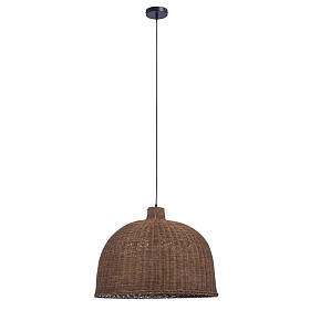 Люстра IP20 CORTIC E27 15 Black Natural rattan DE-0214-NAT