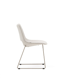 Стул Zahara бежевого цвета со стальными ножками