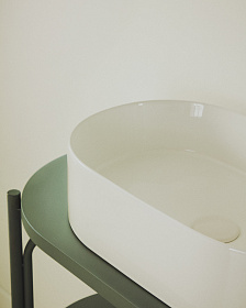 Раковина Ovara из белой керамики 50 x 31 см